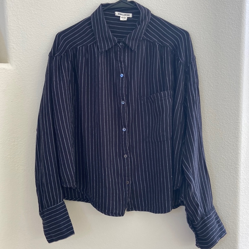 Billabong black long sleeve top